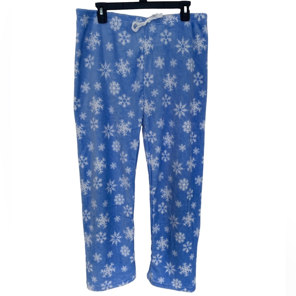 🔵BLUE SNOWFLAKES PRINT PJ PANTS